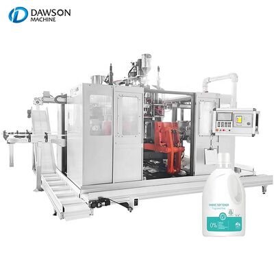 kupować Automatyczne podwójne stanowisko podwójne głowice codzienne pralnia chemiczna detergent czyszczy butelkę wytłaczanie maszyny do formowania dmuchem online manufacture
