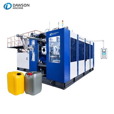 buy Wysokowydajna dwustanowiskowa maszyna do rozdmuchiwania z pojedynczą głowicą do produkcji przemysłowych kanistrów HDPE online manufacture