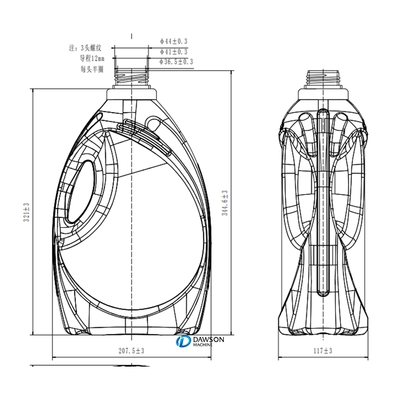 Szampon Plastikowe butelki Rozdmuchiwarka Maszyna do formowania aluminium Detergent do prania