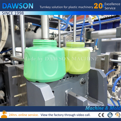 HDPE Extrusion Blow Moulding Machine For Wide Neck Medical Chemical Package Plastic 1400ml Butelka