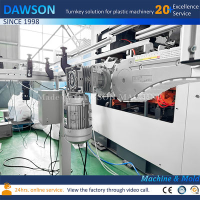 Wysokowydajna maszyna do wytłaczania z rozdmuchem butelek na detergent do prania HDPE, dwustanowiskowa, cena