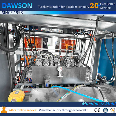 Wysokiej prędkości maszyna do wydmuchiwania butelki z podwójnym stanowiskiem z detergentem do prania HDPE