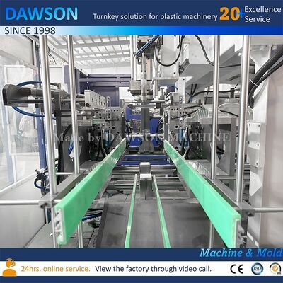 Rozmiar płyty formującej 660 milimetrów, siła zacisku 270 kiloniutonów, w pełni automatyczna maszyna do wytłaczania z rozdmuchem 20-litrowych plastikowych kanistrów