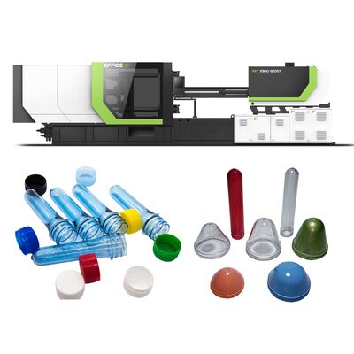 Maszyna do formowania wtryskowego preformy PET z prędkością śrubu od 1 do 180 obrotów na minutę 200 ton siły mocowania i energooszczędnego serwomotora