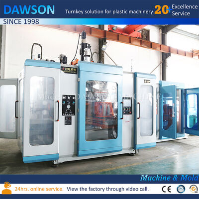 W pełni elektryczna dwustanowiskowa wytłaczarka do formowania z rozdmuchem HDPE na kanistry 3L 5L