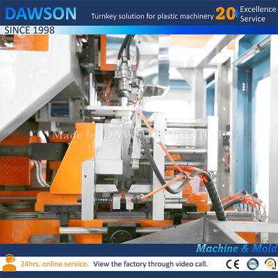 W pełni elektryczna dwustanowiskowa wytłaczarka do formowania z rozdmuchem HDPE na kanistry 3L 5L