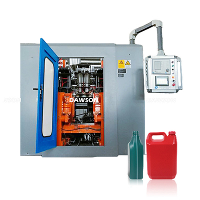 2L 4L HDPE Linia do produkcji butelek z olejem smarowym z tworzywa sztucznego Podwójna stacja 75mm Wytłaczarka do wytłaczania z rozdmuchem